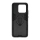 Xiaomi Redmi 10C Black Ring Armor Armor Carbon Anti-Shock Silicone Case