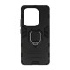 Funda De Silicona Antigolpes Armor Carbon Xiaomi Redmi Note 13 Pro 4G Negro Ring Armor