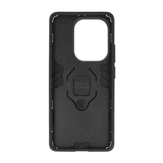 Funda De Silicona Antigolpes Armor Carbon Xiaomi Redmi Note 13 Pro 4G Negro Ring Armor