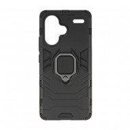 Funda De Silicona Antigolpes Armor Carbon Xiaomi Redmi Note 13 Pro Plus 5G Negro Ring Armor