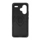 Capa Silicone Anti-Choque Armor Carbon Xiaomi Redmi Note 13 Pro Plus 5g Preto Ring Armor