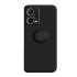 Xiaomi Redmi Note 12 Pro Plus Black With Camera Protector And Ring Holder Silicone Case