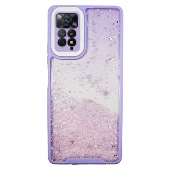 Xiaomi Redmi Note 11 4G/11s 4G Lilac Bling Glitter Silicone Case