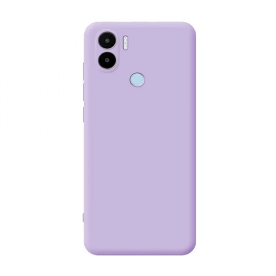 Funda De Gel De Silicona Xiaomi Redmi A1 Plus Lila Con Protector De Cámara