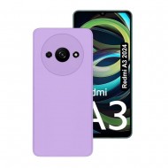 Xiaomi Redmi A3 Lilac Silicone Case With Camera Protector