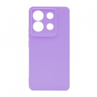 Capa Silicone Gel Xiaomi Redmi Note 13 Pro 5g Lilás Com Protetor De Câmera 3d