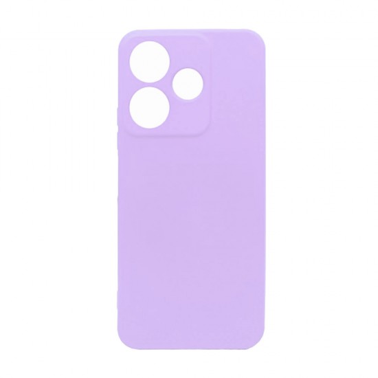 Funda De Gel De Silicona Xiaomi Redmi 13 Lila Con Protector De Cámara