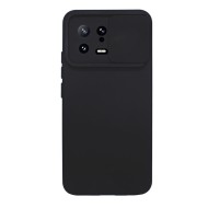 Xiaomi 13 Black With Camera Protector And Sliding Window Silicone Gel Case