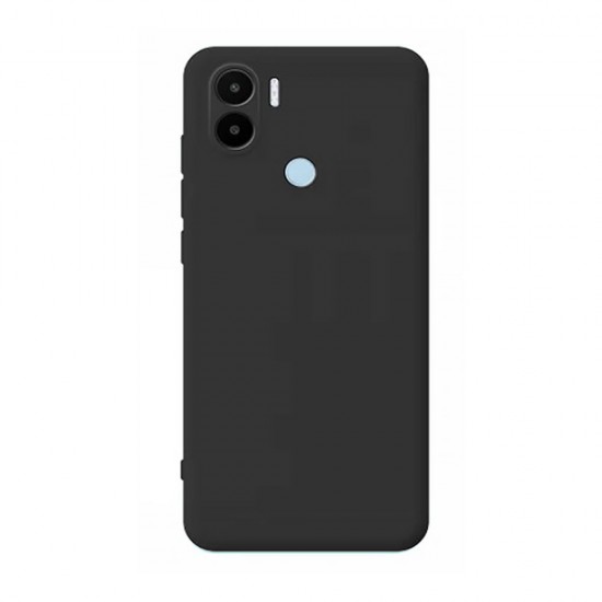 Funda De Gel De Silicona Xiaomi Redmi A1 Plus Negra Con Protector De Cámara