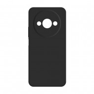 Funda De Silicona Xiaomi Redmi A3 Negro Con Protector De Cámara