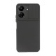 Xiaomi Redmi 13C 4G Black With Camera Protector And Sliding Window Silicone Gel Case