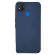 Capa Silicone Gel Xiaomi Redmi 9c Azul Escuro Com Protetor De Câmera