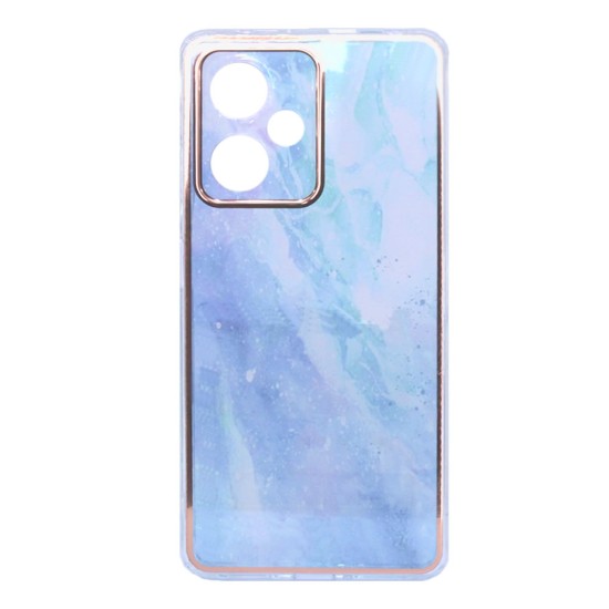 Funda De Gel De Silicona Xiaomi Redmi Note 12 Pro Azul Galaxy Con Protector De Cámara