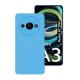 Funda De Silicona Xiaomi Redmi A3 Azul Con Protector De Cámara