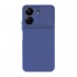 Funda De Gel De Silicona Xiaomi Redmi 13C 4G Azul Con Protector De Cámara Y Ventana Deslizante