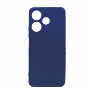 Funda De Gel De Silicona Xiaomi Redmi 13 Azul Oscuro Con Protector De Cámara