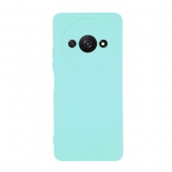 Funda De Silicona Xiaomi Redmi A3 Verde Turquesa Con Protector De Cámara