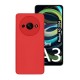 Funda De Silicona Xiaomi Redmi A3 Rojo Con Protector De Cámara