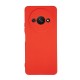 Funda De Silicona Xiaomi Redmi A3 Rojo Con Protector De Cámara