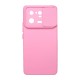 Funda De Gel De Silicona Xiaomi 13 Pro Rosa Claro Con Protector De Cámara Y Ventana Deslizante