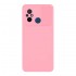 Capa Silicone Gel Xiaomi Redmi 12c Rosa Clara Com Protetor De Câmera E Janela Deslizante