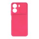 Capa Silicone Gel Xiaomi Redmi 13c 4g Rosa Choque Com Protetor De Câmera E Janela Deslizante