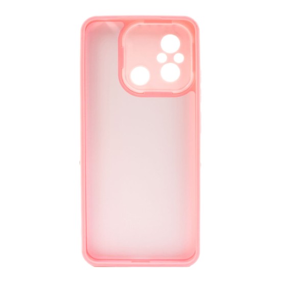 Xiaomi Redmi 12C Pink Kitty Hard Silicone Case With Camera Protector