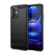 Funda De Gel De Silicona Carbon Xiaomi Redmi Note 12 5G/Poco X5 Negra