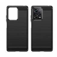 Capa Silicone Gel Carbon Xiaomi Redmi Note 12 5g/Poco X5 Preto