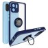 Funda De Silicona TPU Xiaomi Redmi A1 Azul Anillo Magnetico Con Protector De Cámara