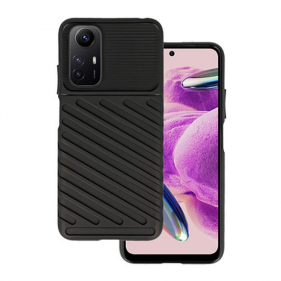 Xiaomi Redmi Note 12s Black Thunder Silicone Gel Case