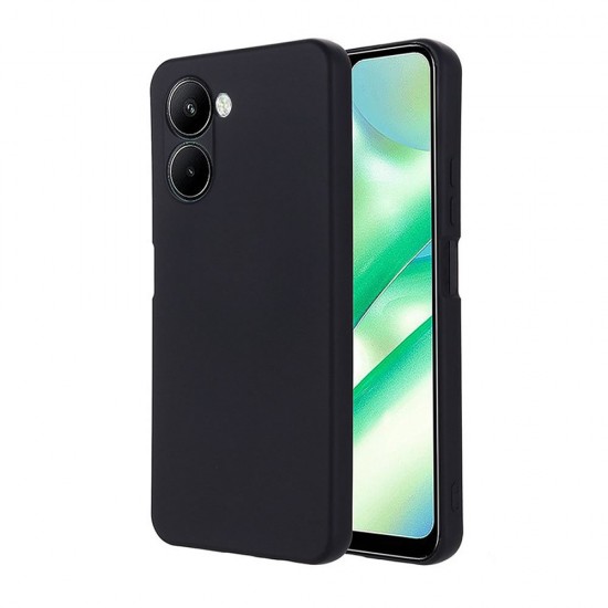 Realme C33 Black Silicone Gel Case With Camera Protector