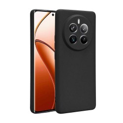 Funda De Silicona Realme 12 Pro/12 Pro Plus 5G Negro Con Protector De Cámara