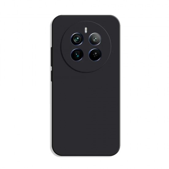 Realme 12 Pro/12 Pro Plus 5G Black Silicone Case With Camera Protector