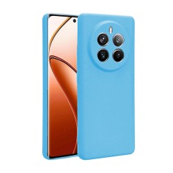 Funda De Silicona Realme 12 Pro/12 Pro Plus 5G Azul Con Protector De Cámara