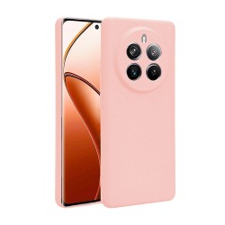 Funda De Silicona Realme 12 Pro/12 Pro Plus 5G Rosa Con Protector De Cámara