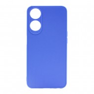 Oppo A78 5G/A58 5G Blue Silicone Gel Case With 3D Camera Protector