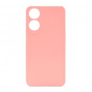 Oppo A78 5G/A58 5G Pink Silicone Gel Case With 3D Camera Protector