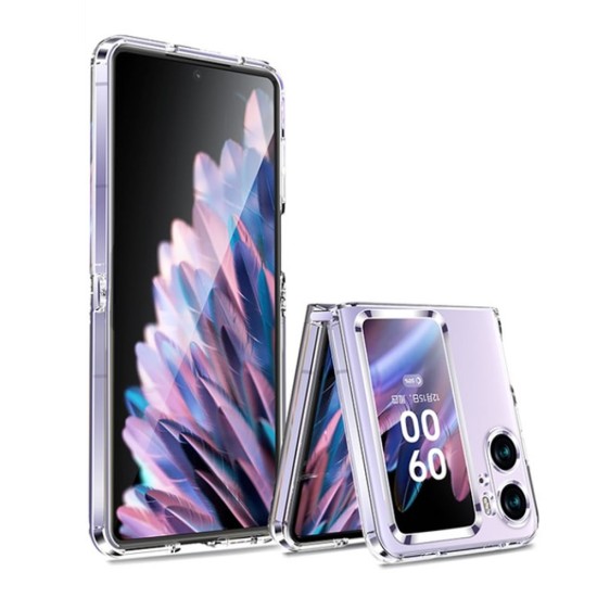 Funda De Silicona Antigolpes Oppo Find N2 Flip Transparente