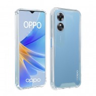 Oppo A78 5G/A58 5G Transparent Hard Anti-shock Silicone Case With Camera protector