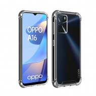 Oppo A16 4G/A55 5G Transparent Anti-shock Hard Silicone Case