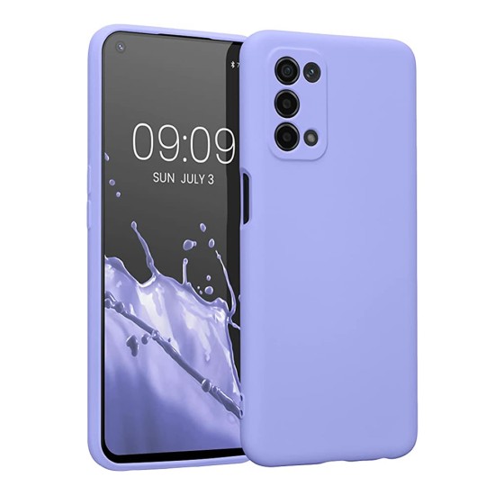 Capa Silicone Oppo A54 5g/A74 5g Lilás Com Protetor De Câmera Robusta