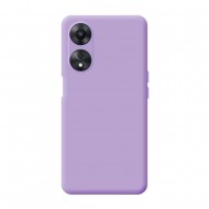 Oppo A78 5G/A58 5G Lilac Silicone Case With Camera Protector