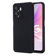 Oppo A77 5G Black Robust With Camera Protector Silicone Gel Case