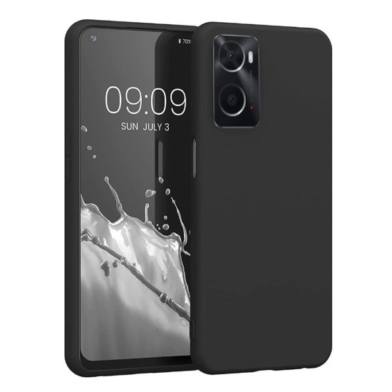 Funda De Gel De Silicona Oppo A76 Negro