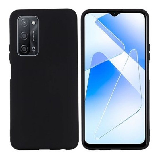 Funda De Gel De Silicona Oppo A74 5G/A54 5G Negra