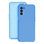 Funda De Gel De Silicona Oppo A54 5G/A74 5G Azul Con Protector De Cámara Robusta