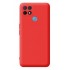 Funda De Gel De Silicona Oppo A15 Rojo Con Protector De Cámara Robusta