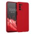 Funda De Gel De Silicona Oppo A54 5G/A74 5G Roja Con Protector De Cámara Robusta