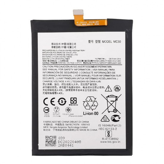 Bateria Motorola Moto G9 Power/Xt2091-3/Mc50 6000mah